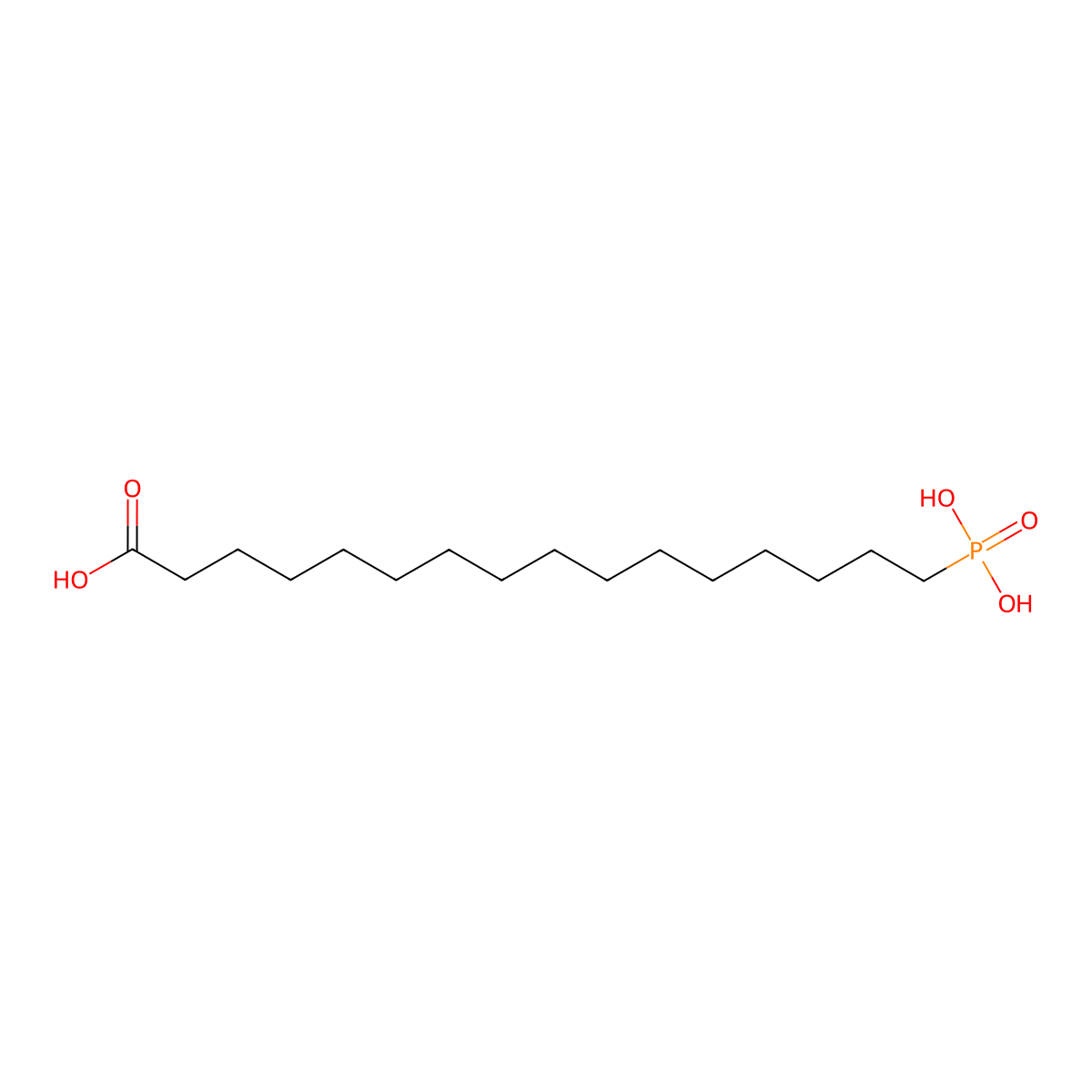 16-Phosphonohexadecanoic acid molecular structure, CAS 443361-18-0