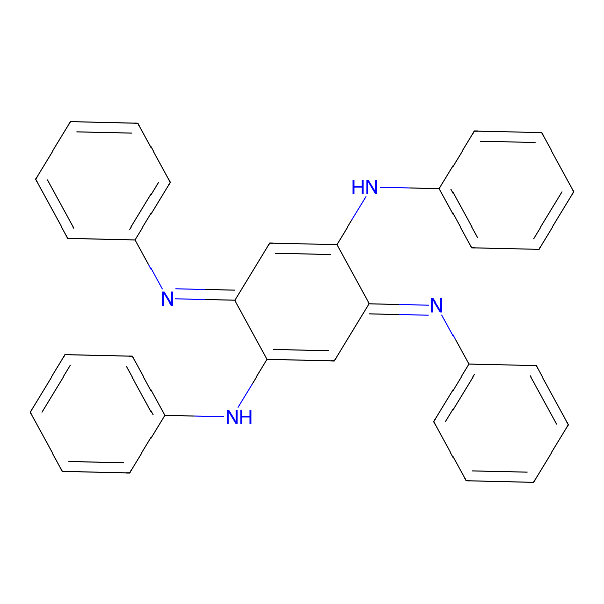 N1,N4-Diphenyl-3,6-bis(phenylimino)cyclohexa-1,4-diene-1,4-diamine molecular structure, CAS 4435-12-5