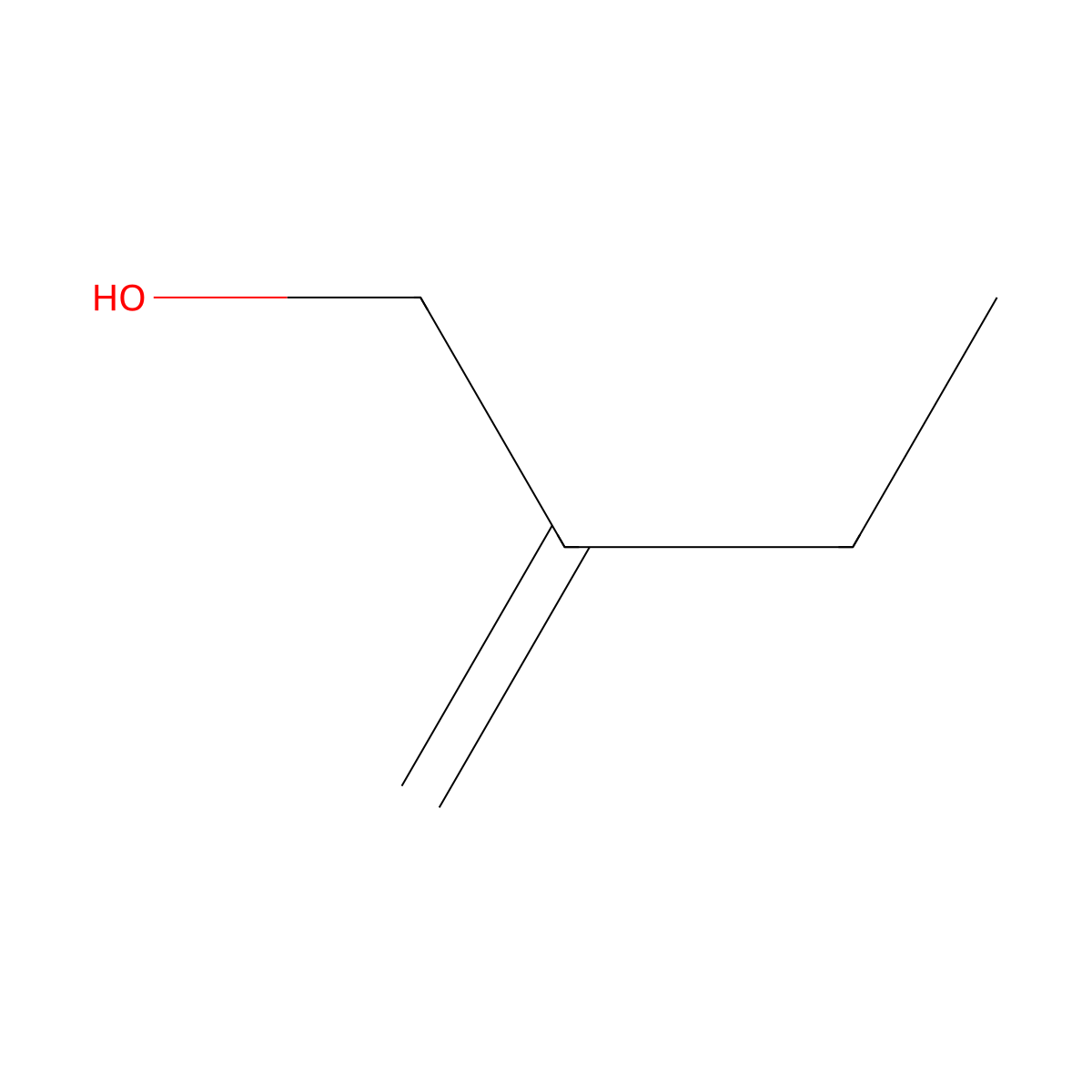 2-Methylenebutan-1-ol molecular structure, CAS 4435-54-5