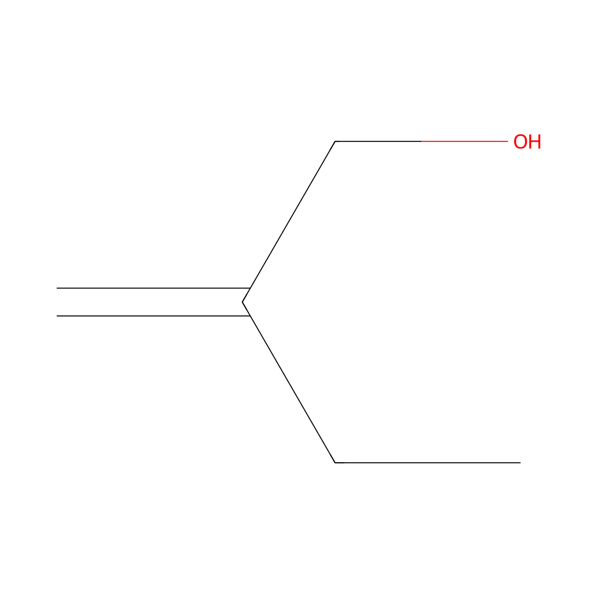 2-Methylenebutan-1-ol molecular structure, CAS 4435-54-5