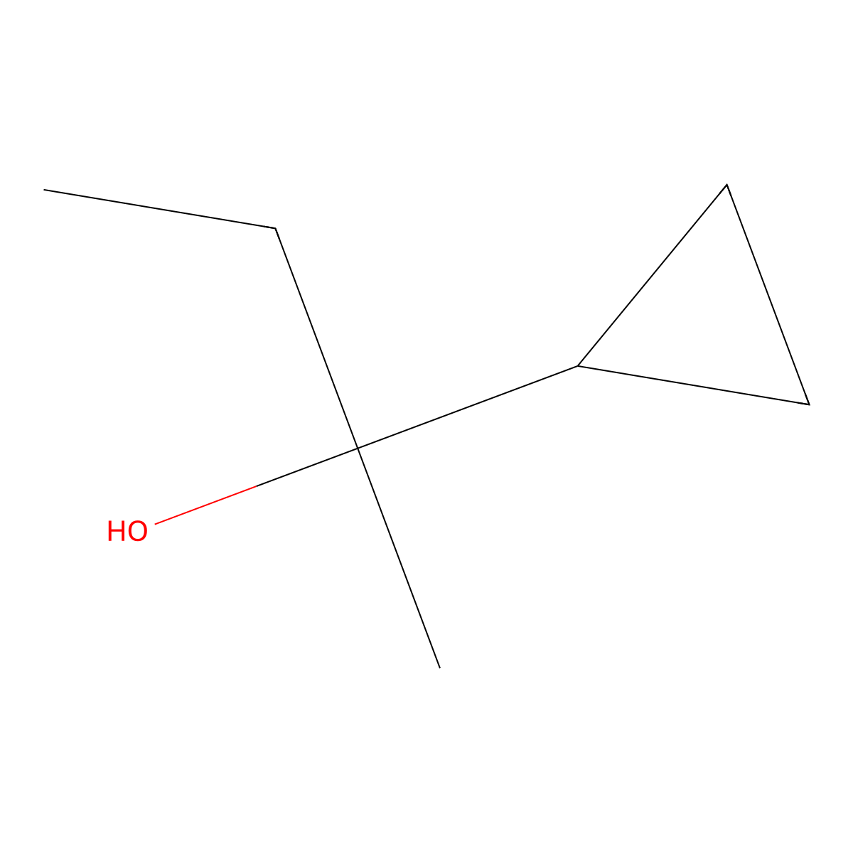 2-Cyclopropylbutan-2-ol molecular structure, CAS 4435-58-9