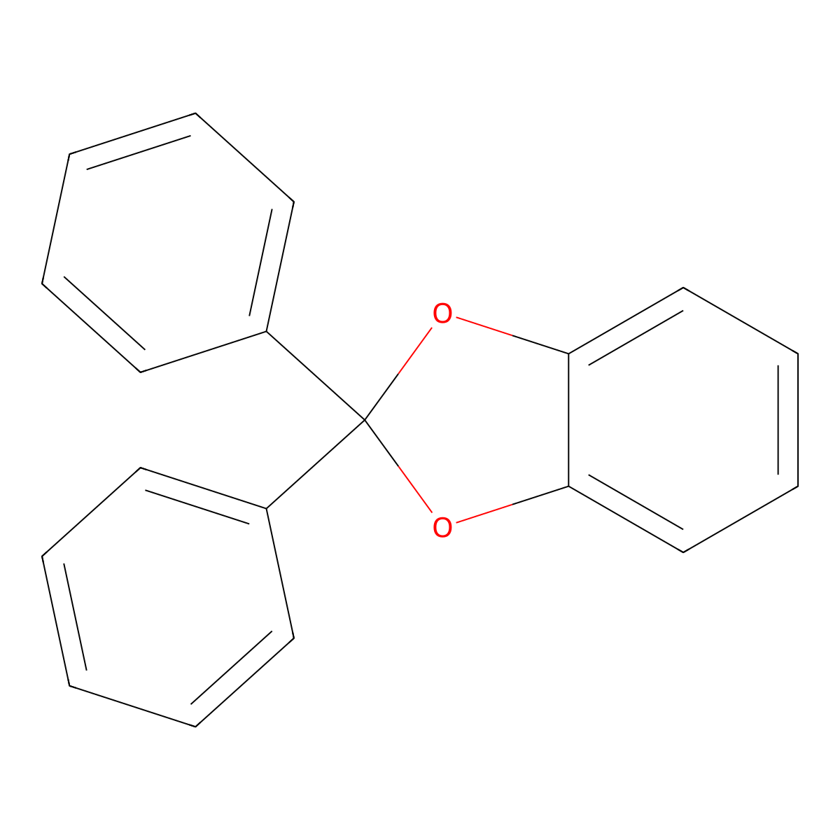 2,2-Diphenyl-1,3-benzodioxole molecular structure, CAS 4436-20-8