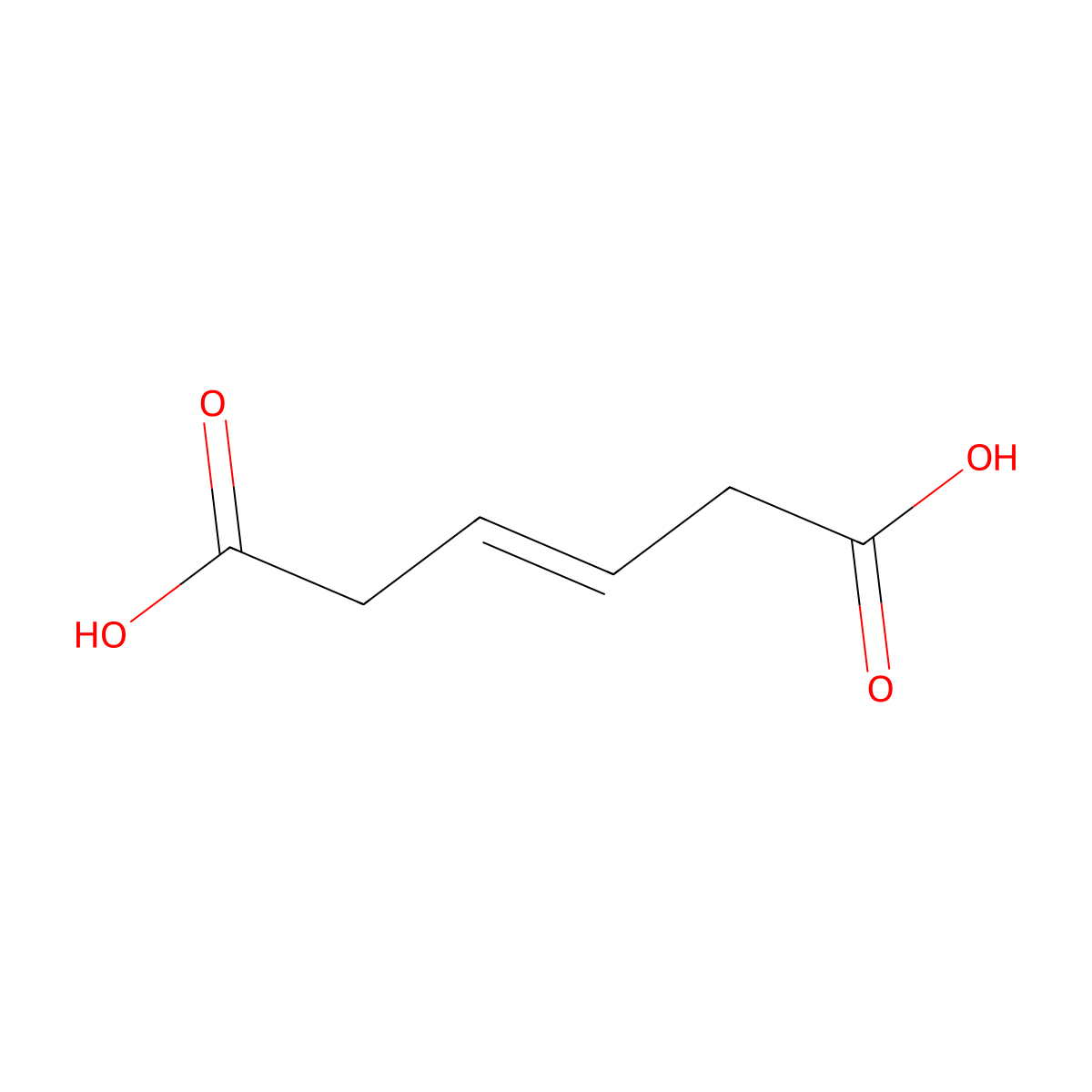 trans-beta-Hydromuconic acid molecular structure, CAS 4436-74-2