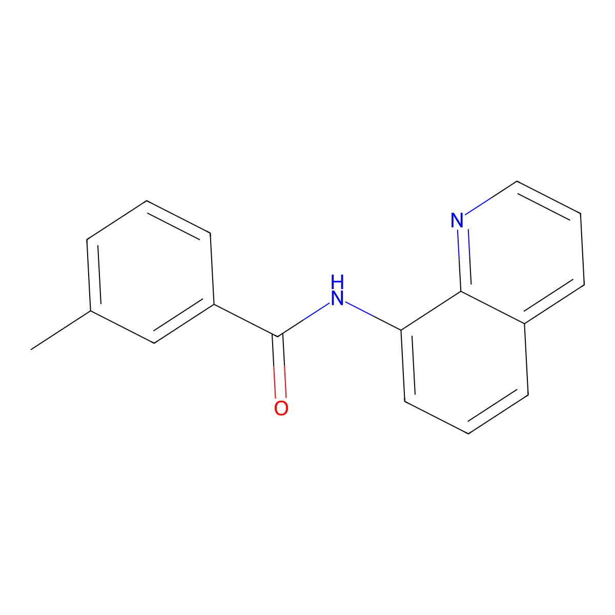 3-methyl-N-quinolin-8-ylbenzamide molecular structure, CAS 443638-87-7