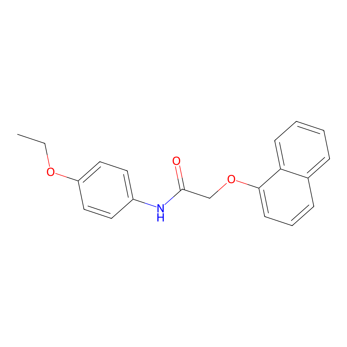 N-(4-Ethoxyphenyl)-2-(1-naphthyloxy)acetamide molecular structure, CAS 443644-39-1