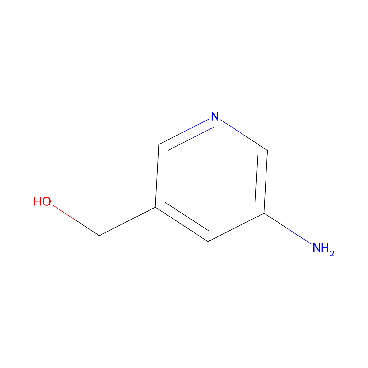 (5-Aminopyridin-3-yl)methanol molecular structure, CAS 443649-18-1