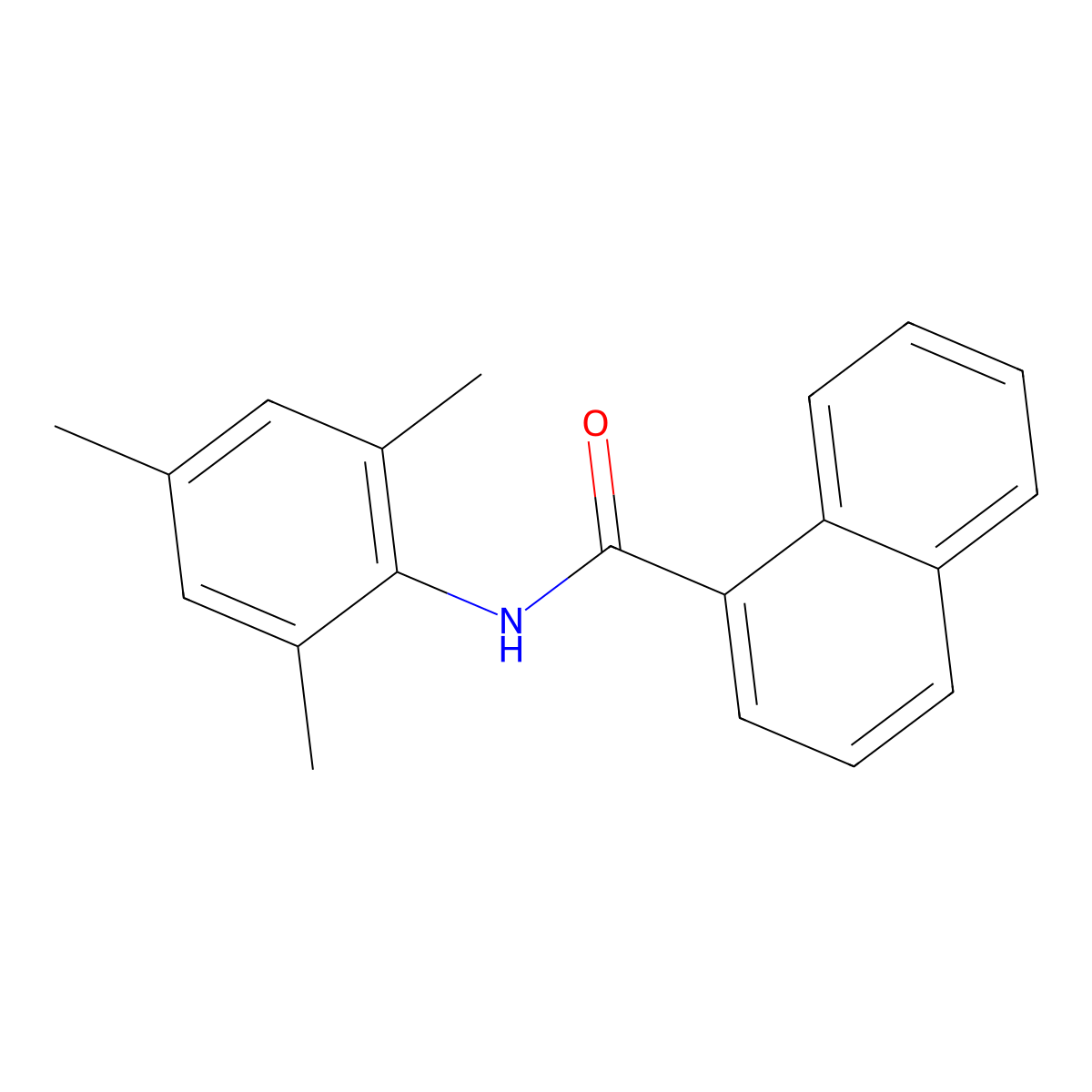 N-Mesityl-1-naphthamide molecular structure, CAS 443662-65-5