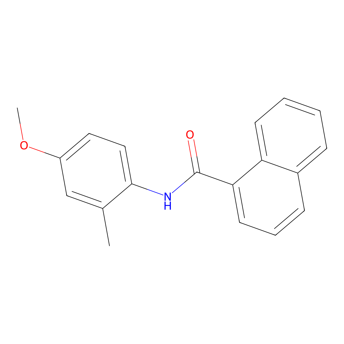 N-(4-Methoxy-2-methylphenyl)-1-naphthalenecarboxamide molecular structure, CAS 443663-23-8