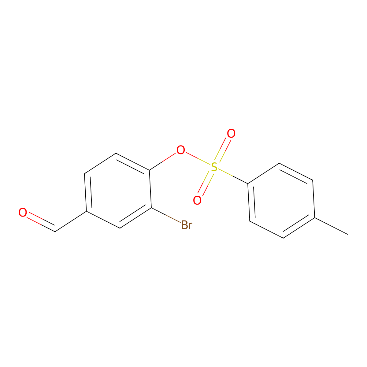 2-Bromo-4-formylphenyl 4-methylbenzenesulfonate molecular structure, CAS 443664-96-8