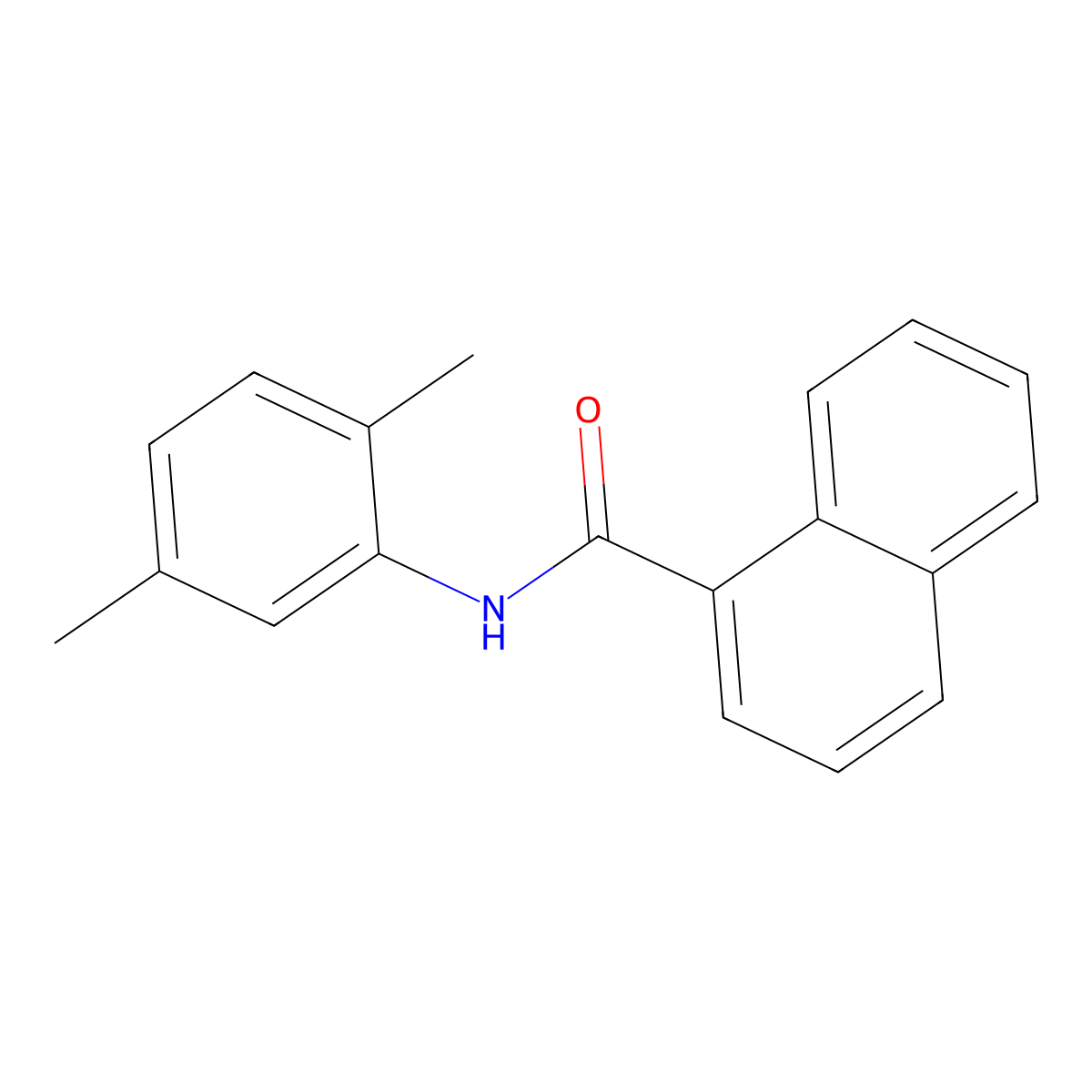N-(2,5-Dimethylphenyl)-1-naphthamide molecular structure, CAS 443664-97-9