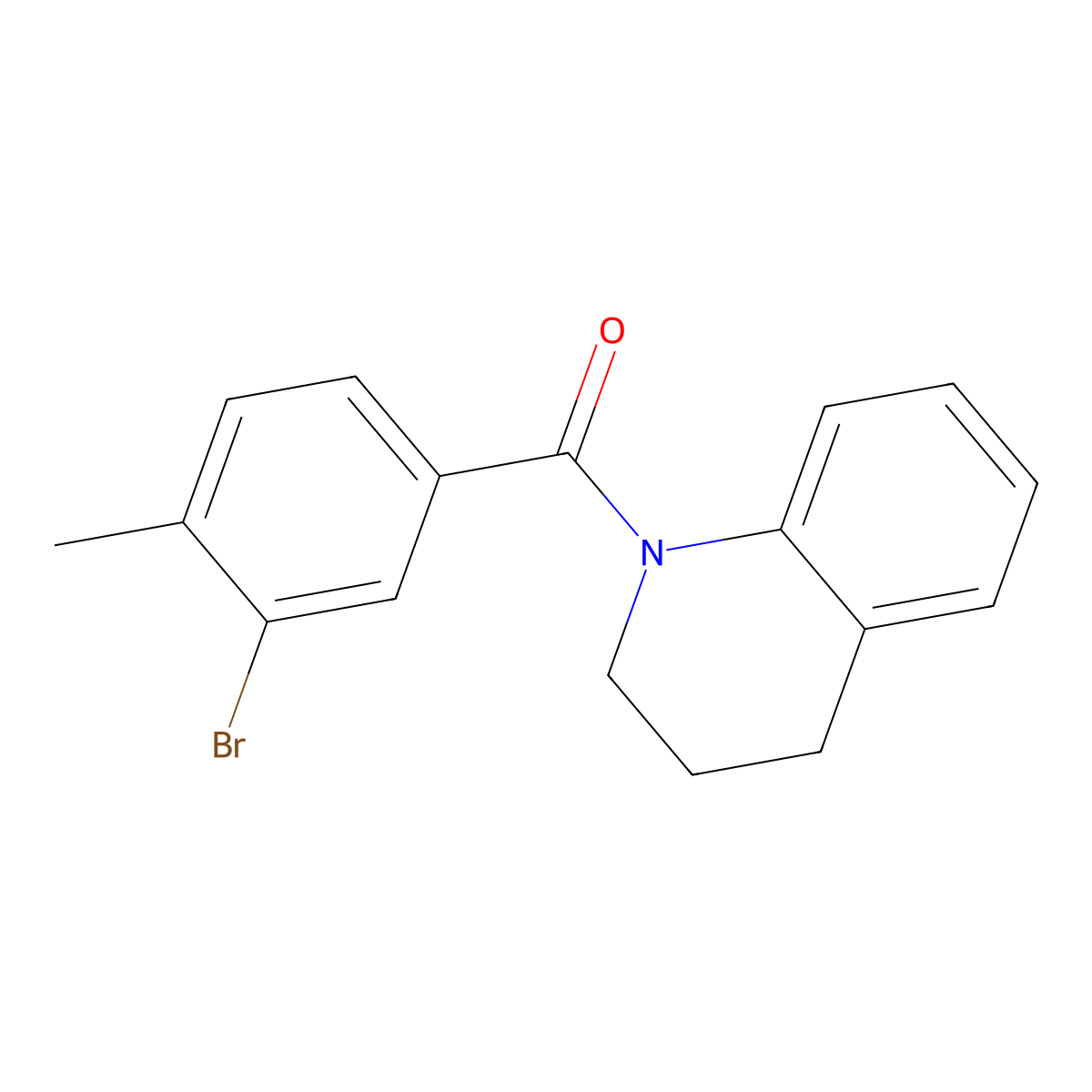 1-(3-Bromo-4-methylbenzoyl)-1,2,3,4-tetrahydroquinoline molecular structure, CAS 443666-88-4