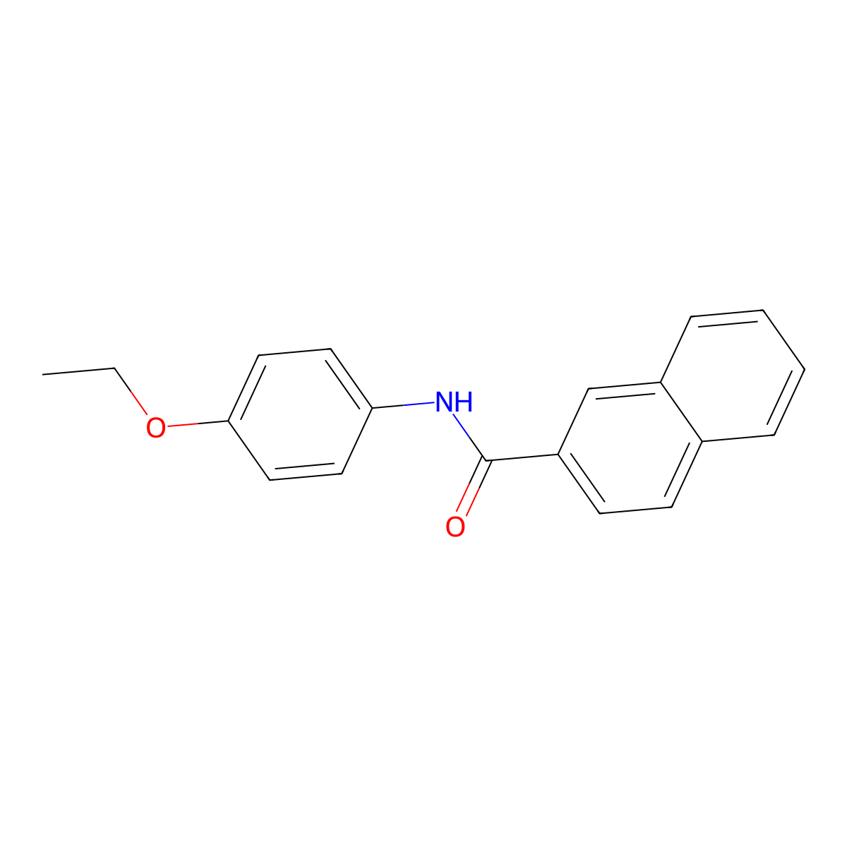 N-(4-ethoxyphenyl)naphthalene-2-carboxamide molecular structure, CAS 443672-28-4