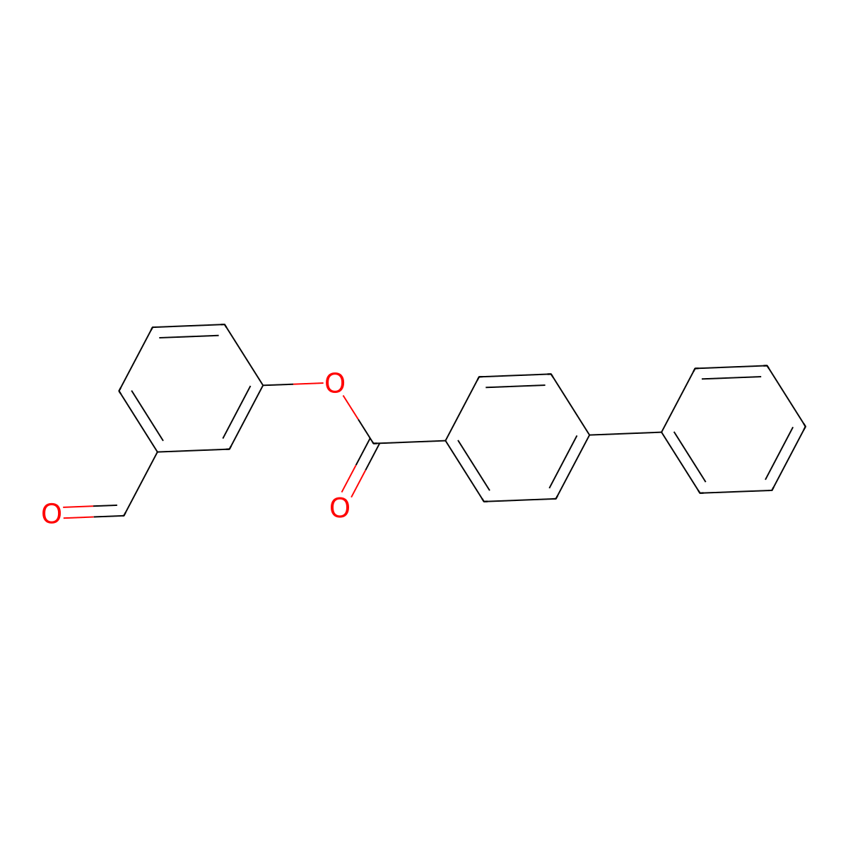 3-Formylphenyl 4-phenylbenzoate molecular structure, CAS 443672-36-4