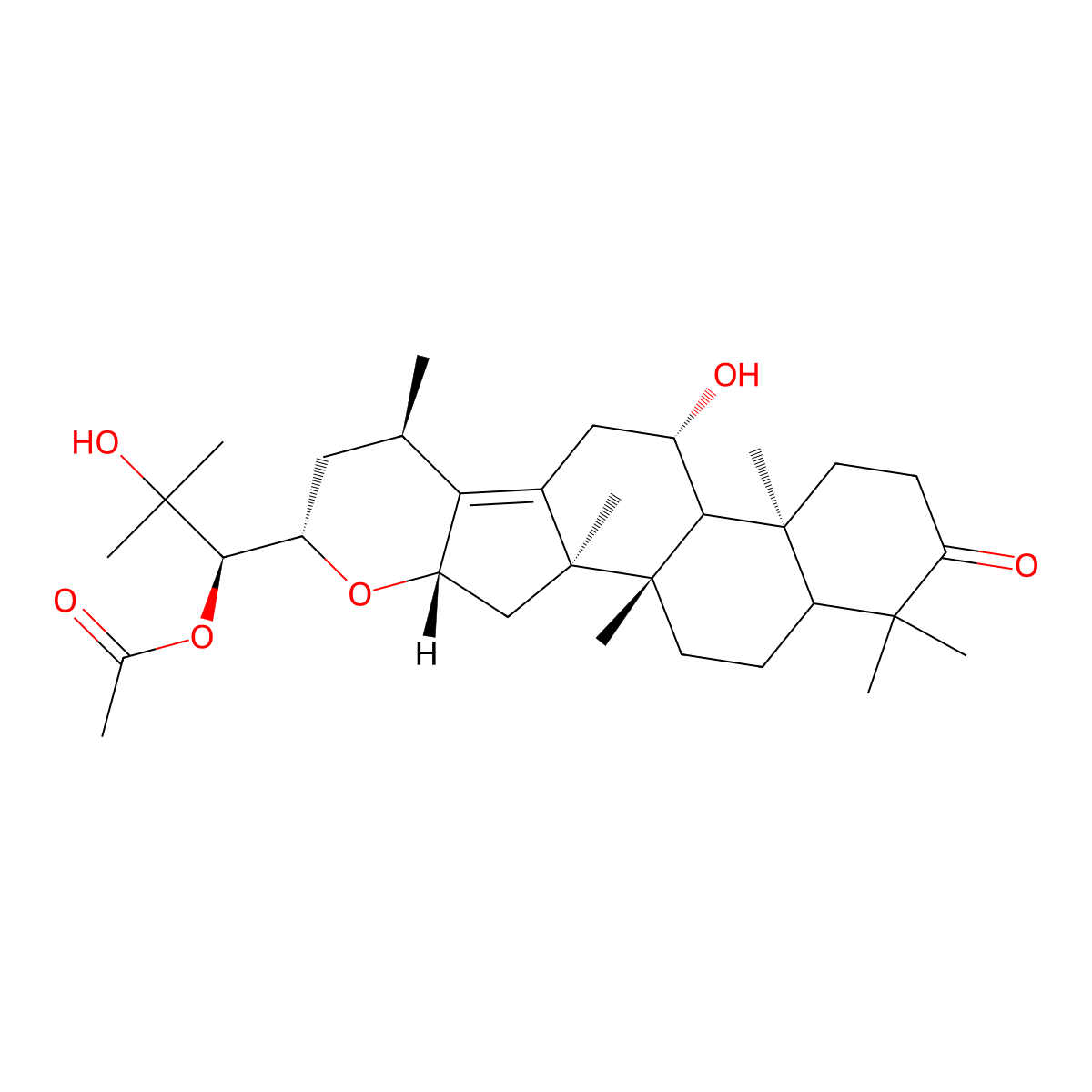 Alisol F 24-acetate molecular structure, CAS 443683-76-9