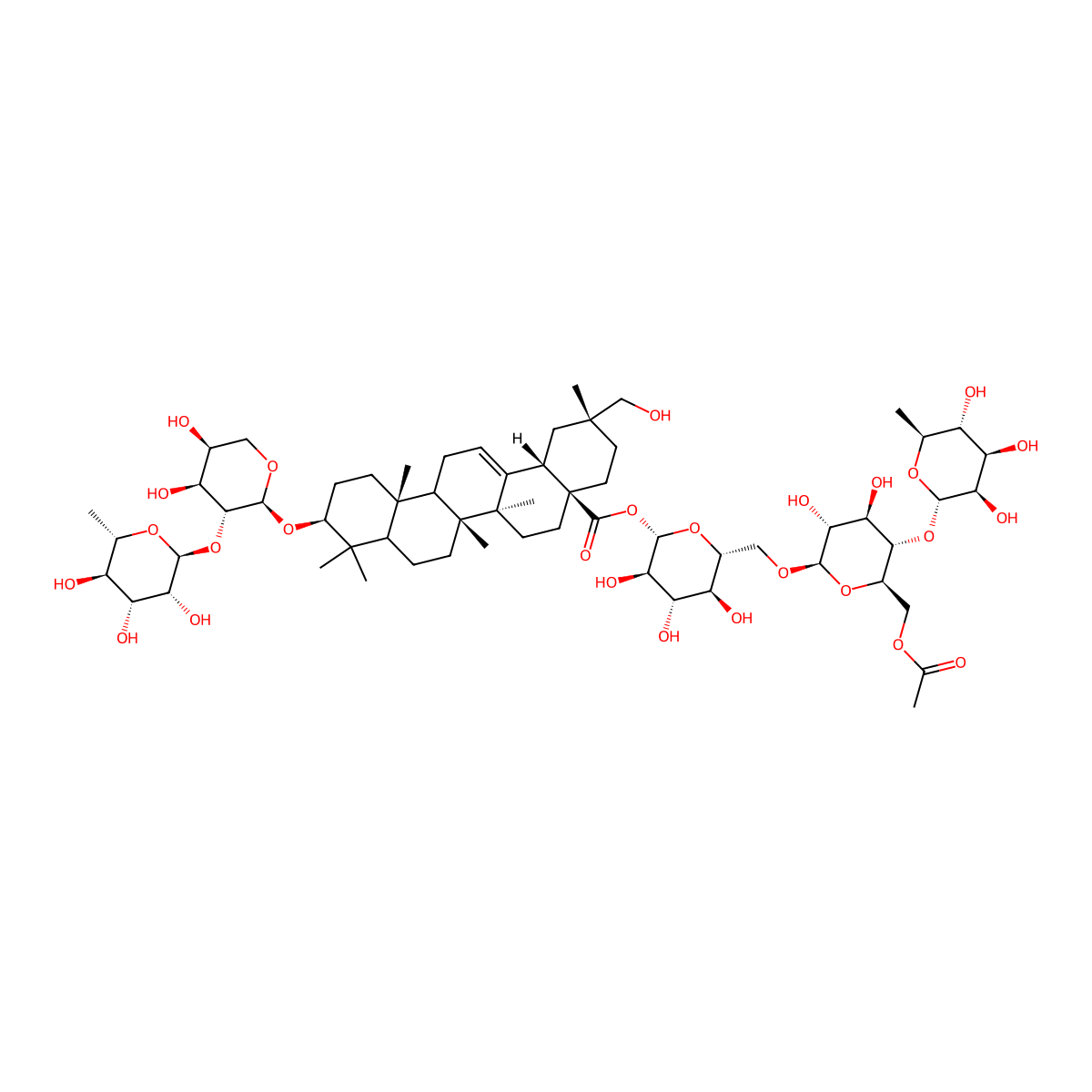 Ezoukoginoside C molecular structure, CAS 443689-89-2