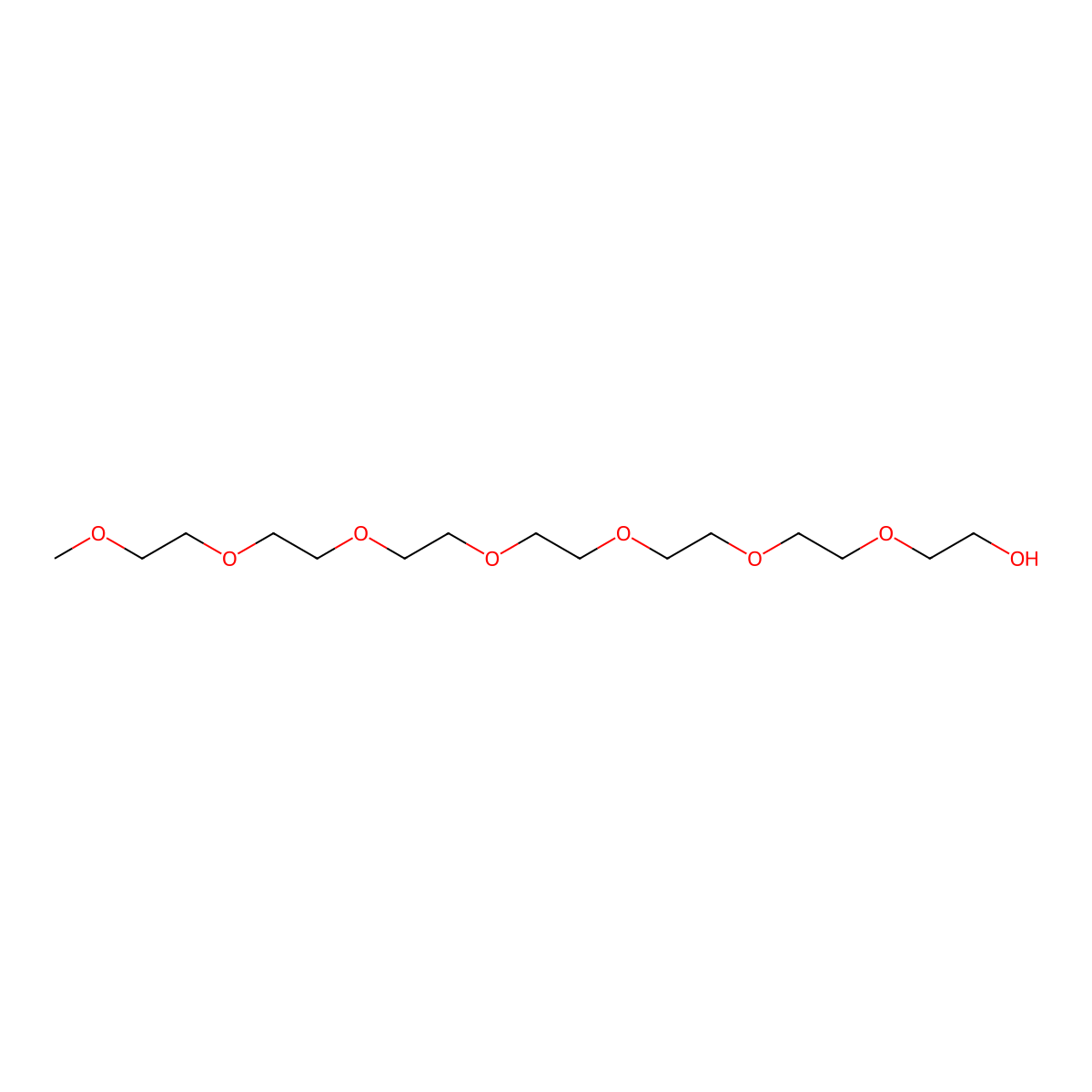 2,5,8,11,14,17,20-Heptaoxadocosan-22-ol molecular structure, CAS 4437-01-8