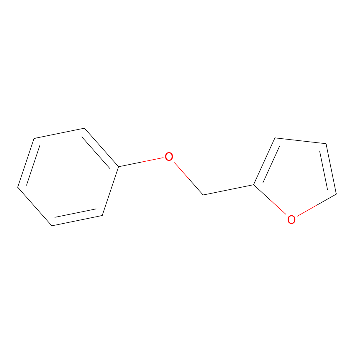 2-(Phenoxymethyl)furan molecular structure, CAS 4437-23-4