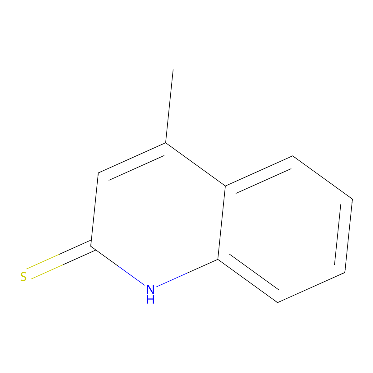 4-Methylquinoline-2-thiol molecular structure, CAS 4437-65-4