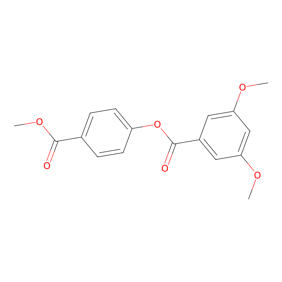 4-(Methoxycarbonyl)phenyl 3,5-dimethoxybenzoate molecular structure, CAS 443729-94-0