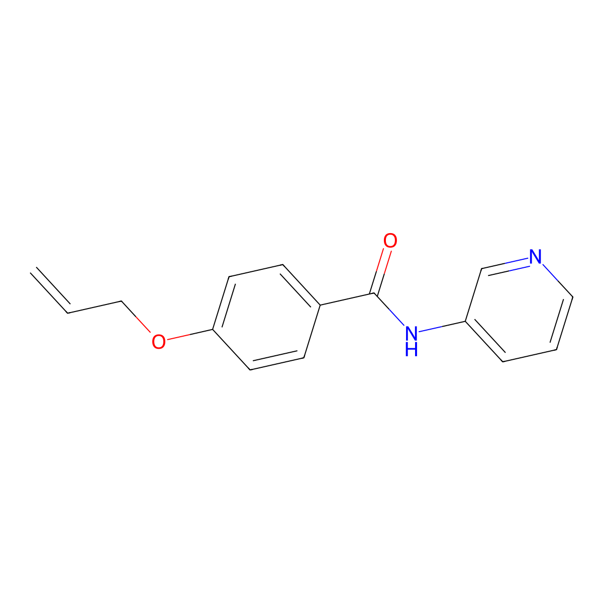 4-Allyloxy-N-pyridin-3-yl-benzamide molecular structure, CAS 443731-54-2