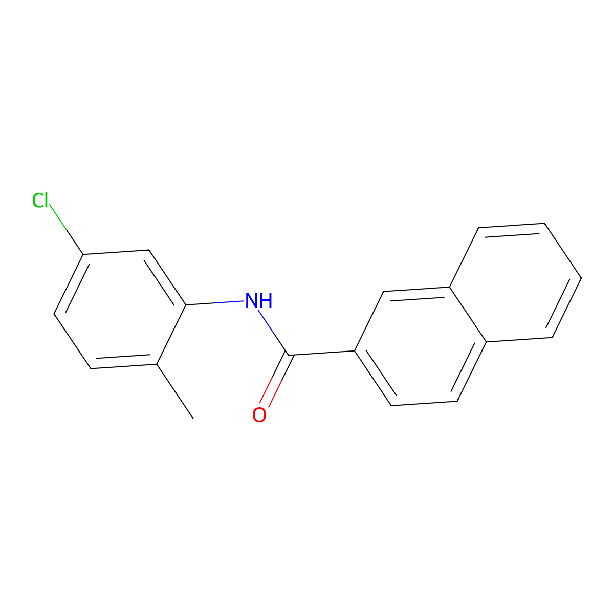 N-(5-chloro-2-methylphenyl)-2-naphthamide molecular structure, CAS 443731-73-5