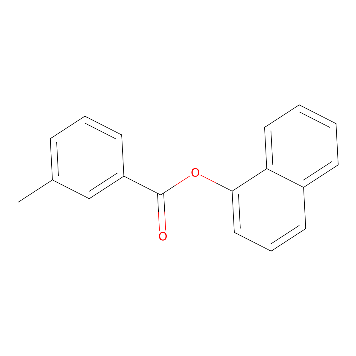 1-Naphthyl 3-methylbenzoate molecular structure, CAS 443732-03-4