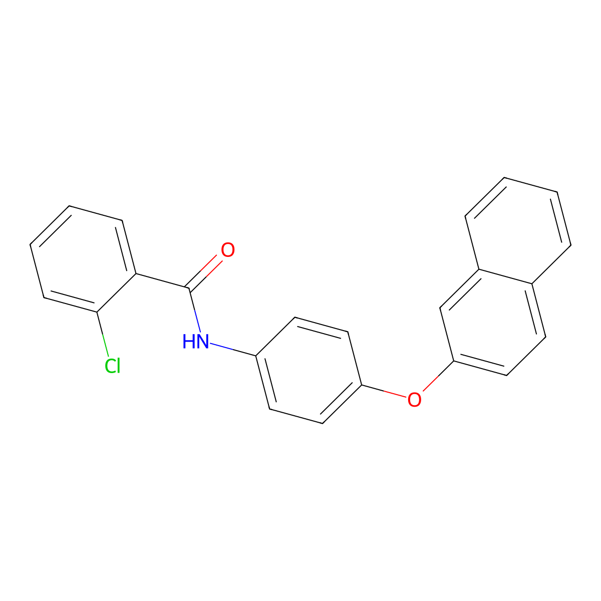 2-chloro-N-(4-naphthalen-2-yloxyphenyl)benzamide molecular structure, CAS 443732-61-4