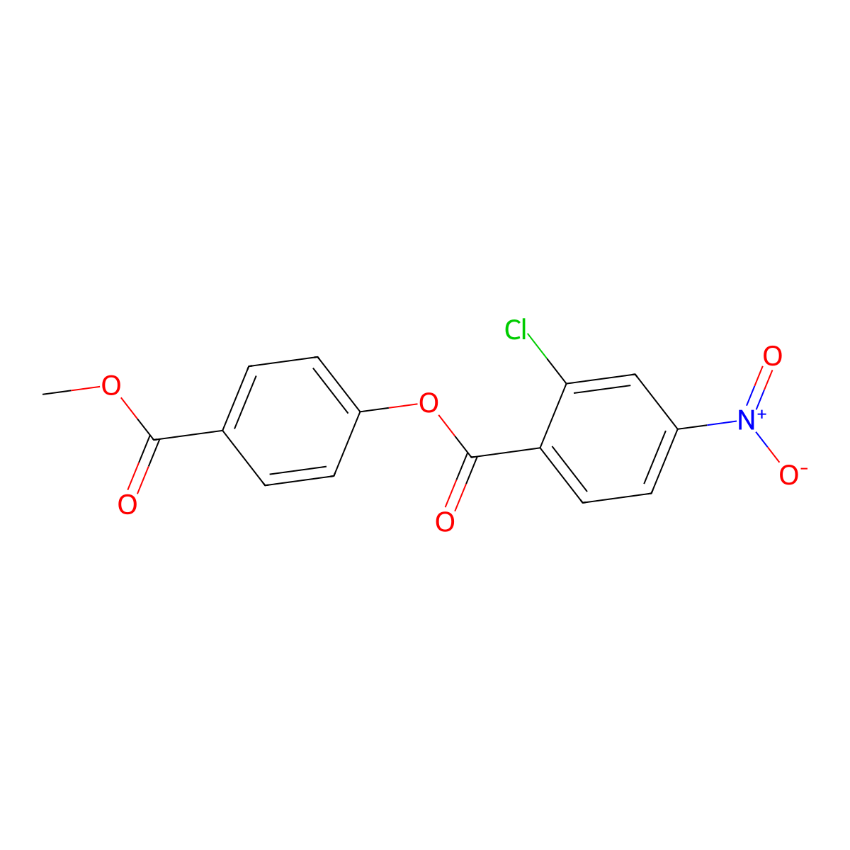 4-(Methoxycarbonyl)phenyl 2-chloro-4-nitrobenzoate molecular structure, CAS 443734-44-9