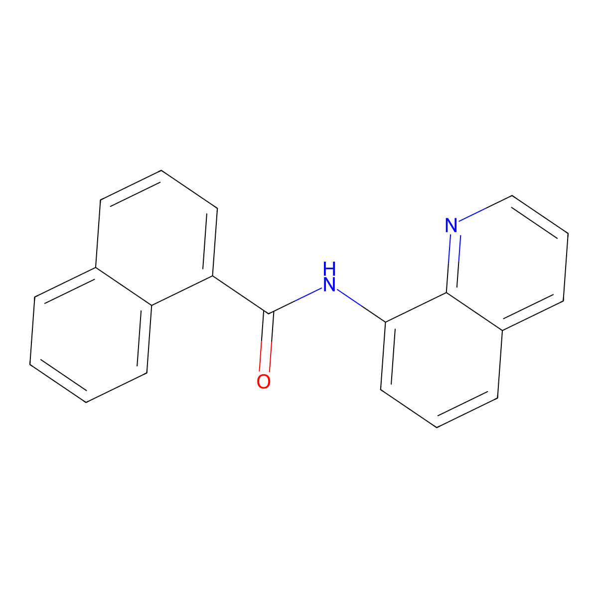 N-(quinolin-8-yl)naphthalene-1-carboxamide molecular structure, CAS 443735-56-6