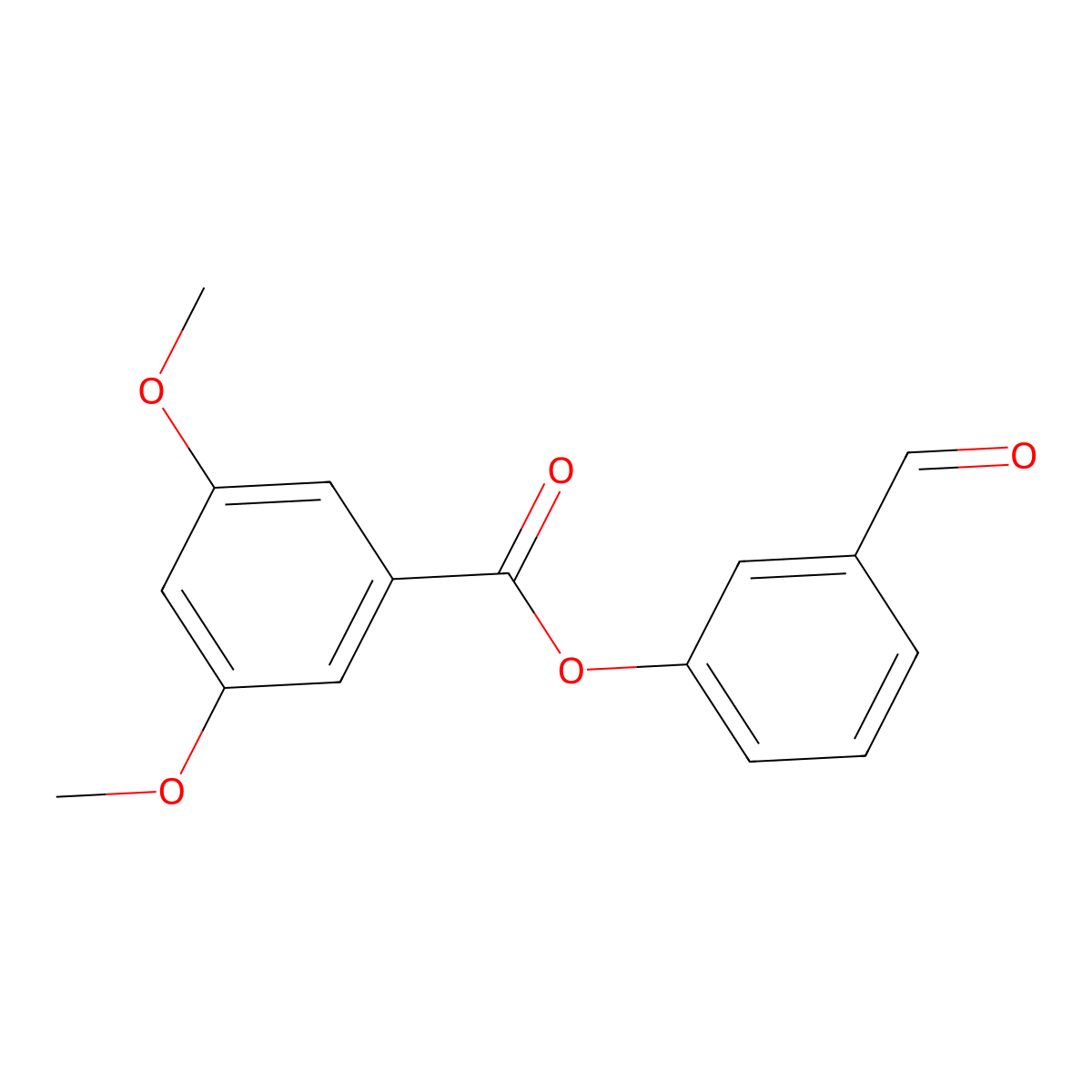 3-Formylphenyl 3,5-dimethoxybenzoate molecular structure, CAS 443735-63-5