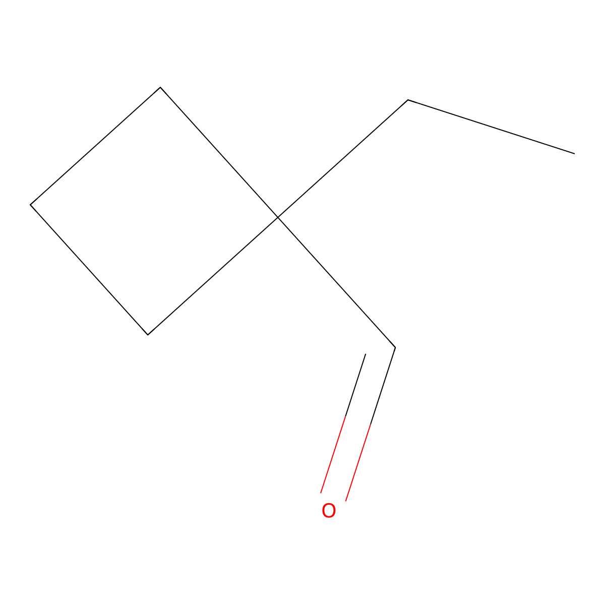 1-Ethylcyclobutane-1-carbaldehyde molecular structure, CAS 443796-58-5