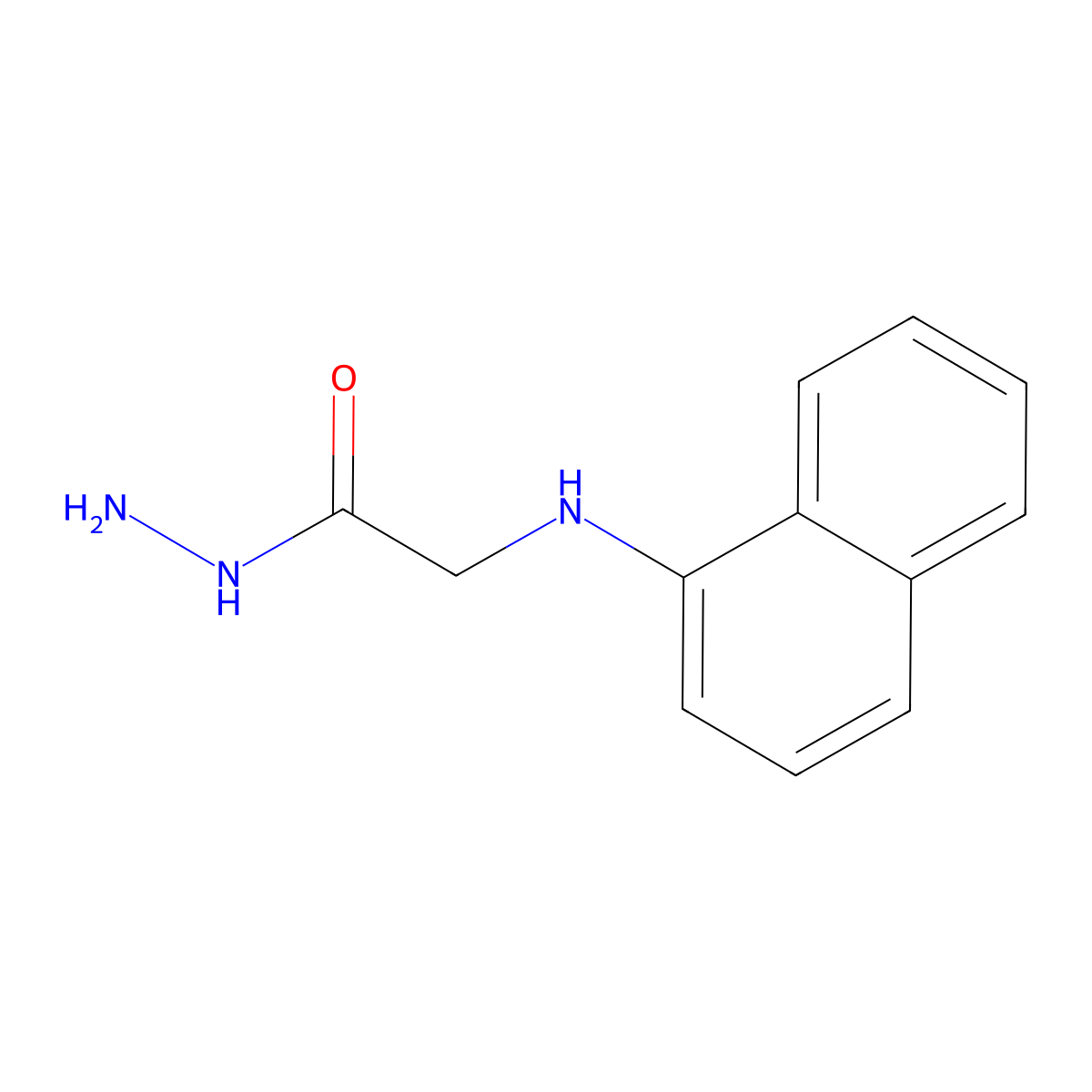 2-(1-Naphthylamino)acetohydrazide molecular structure, CAS 443864-73-1