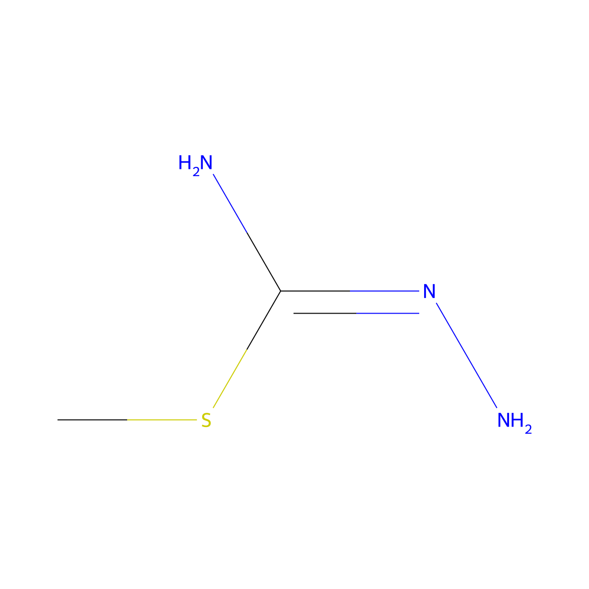 Methyl hydrazinecarbimidothioate molecular structure, CAS 44387-06-6