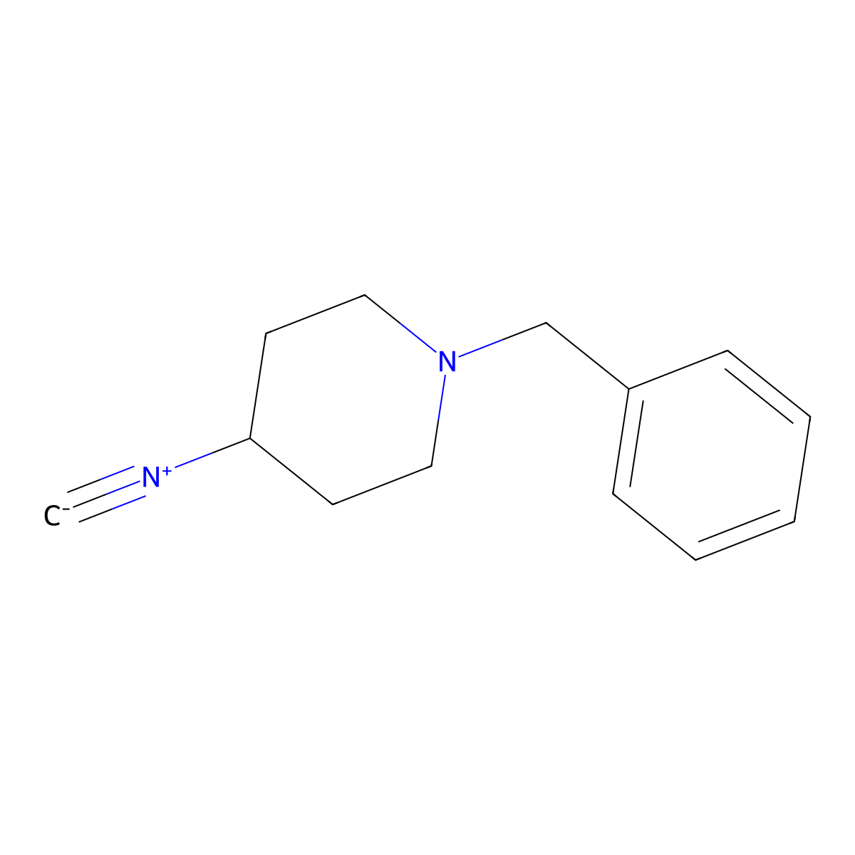 1-Benzyl-4-isocyanopiperidine molecular structure, CAS 443890-09-3