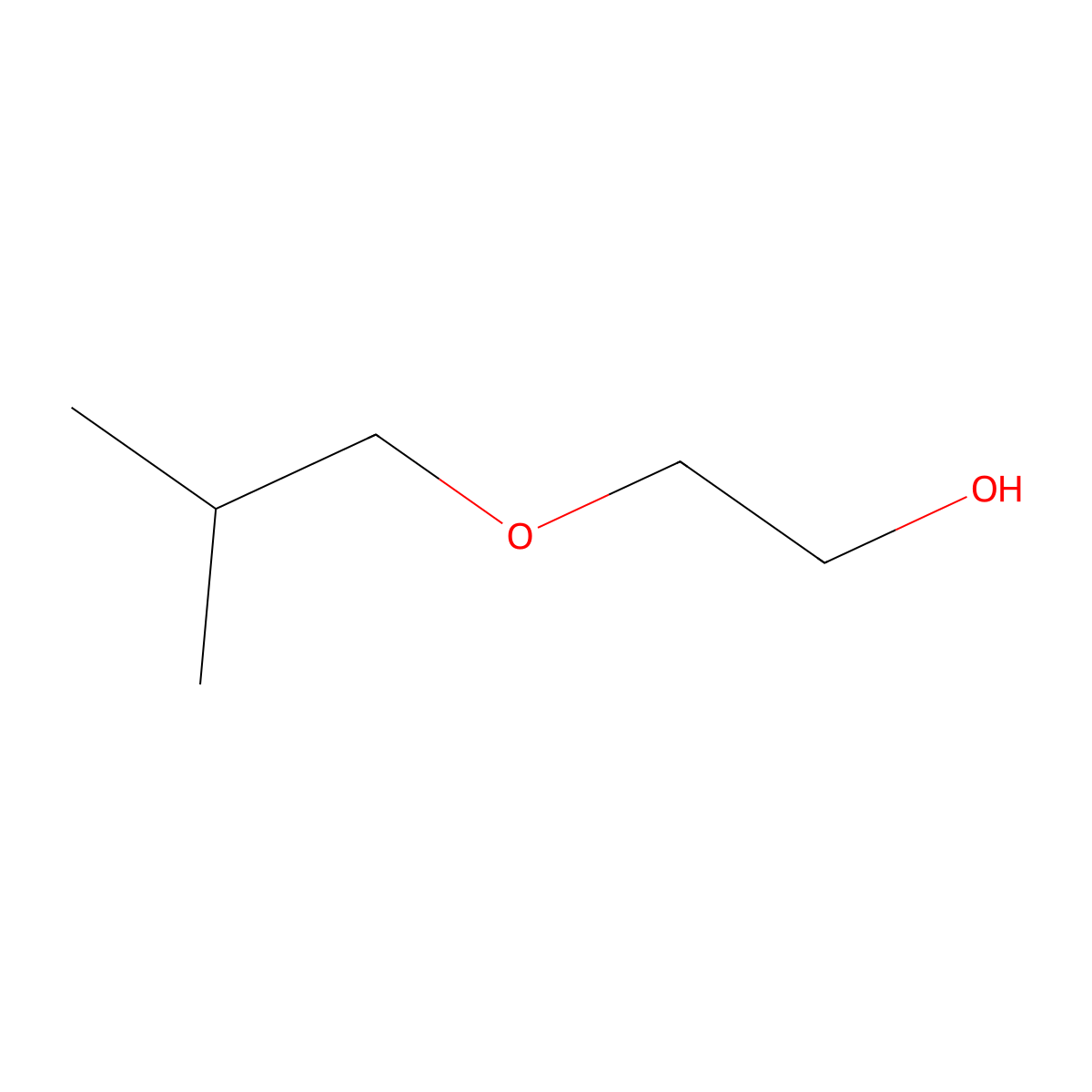Ethanol, 2-(2-methylpropoxy)- molecular structure, CAS 4439-24-1