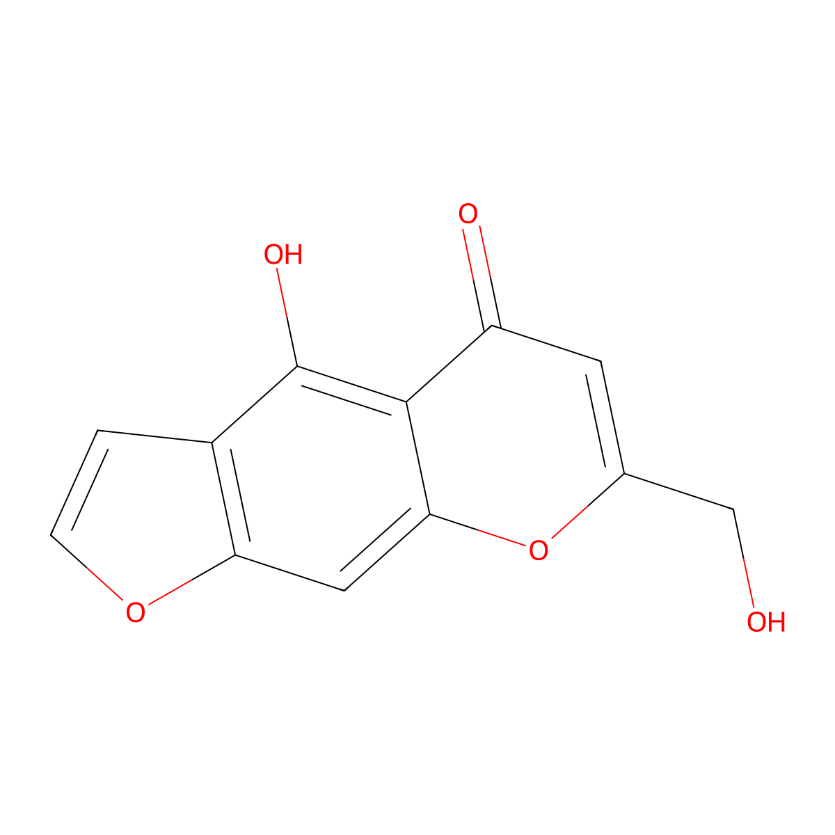Norkhellol molecular structure, CAS 4439-68-3