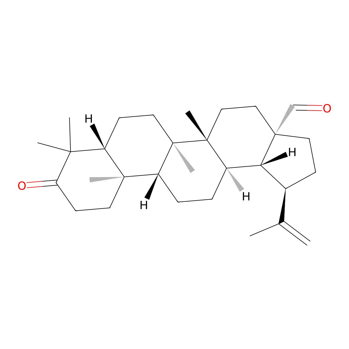 Betulonal molecular structure, CAS 4439-98-9