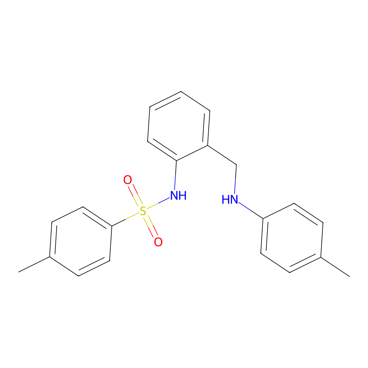 4-methyl-N-[2-[(4-methylanilino)methyl]phenyl]benzenesulfonamide molecular structure, CAS 443909-61-3