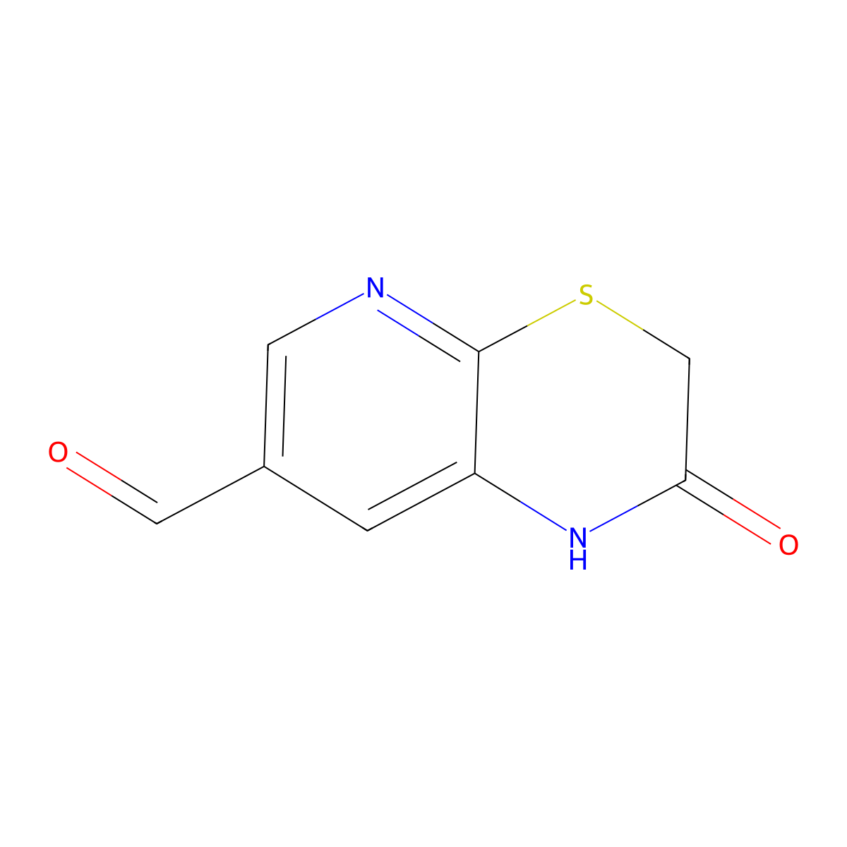 2-Oxo-2,3-dihydro-1h-pyrido[2,3-b][1,4]thiazine-7-carbaldehyde molecular structure, CAS 443955-74-6