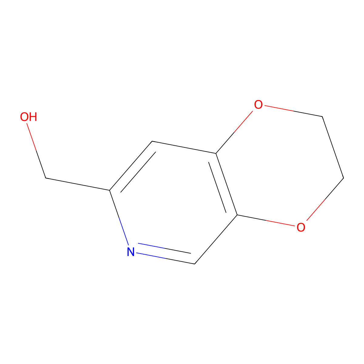 (2,3-Dihydro-[1,4]dioxino[2,3-c]pyridin-7-yl)methanol molecular structure, CAS 443955-89-3