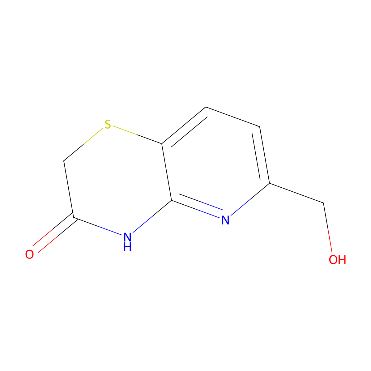 6-(Hydroxymethyl)-2H-pyrido[3,2-b][1,4]thiazin-3(4H)-one molecular structure, CAS 443956-15-8