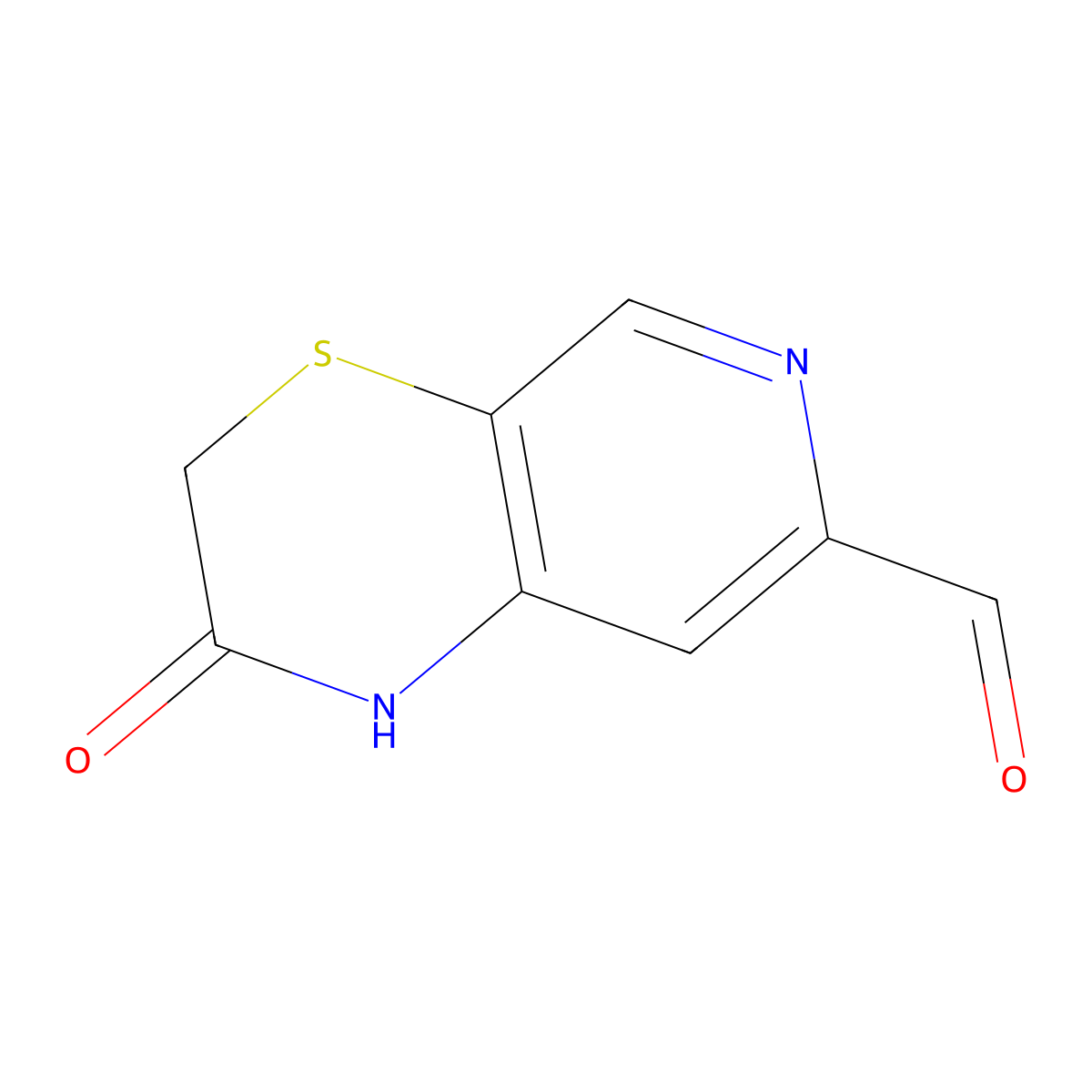 2-Oxo-2,3-dihydro-1h-pyrido[3,4-b][1,4]thiazine-7-carbaldehyde molecular structure, CAS 443956-31-8
