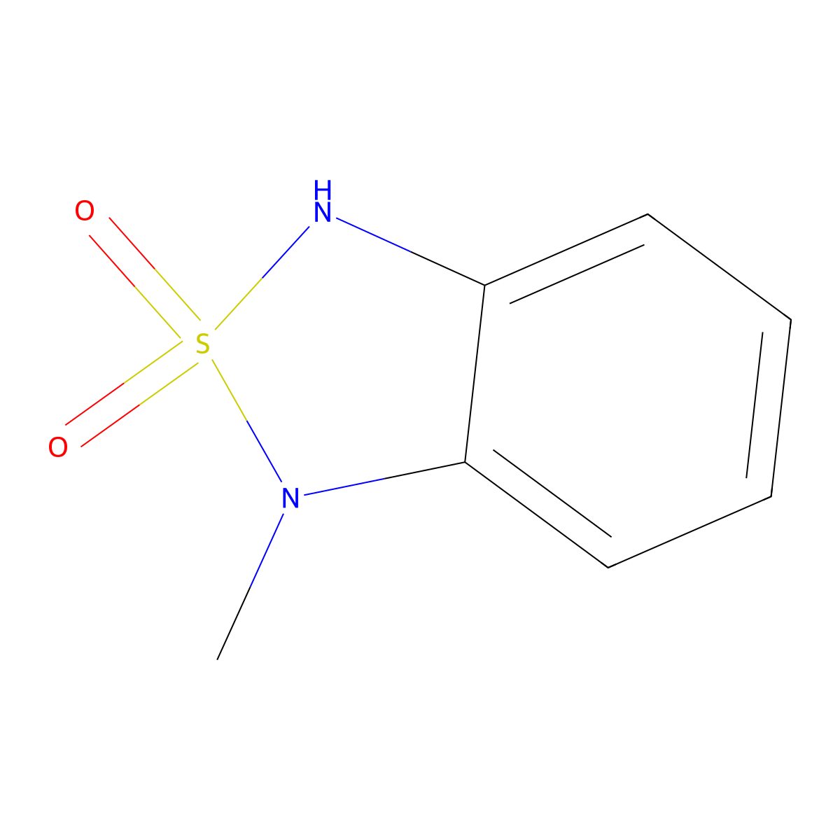 1-Methyl-1,3-dihydro-2lambda6,1,3-benzothiadiazole-2,2-dione molecular structure, CAS 443987-59-5