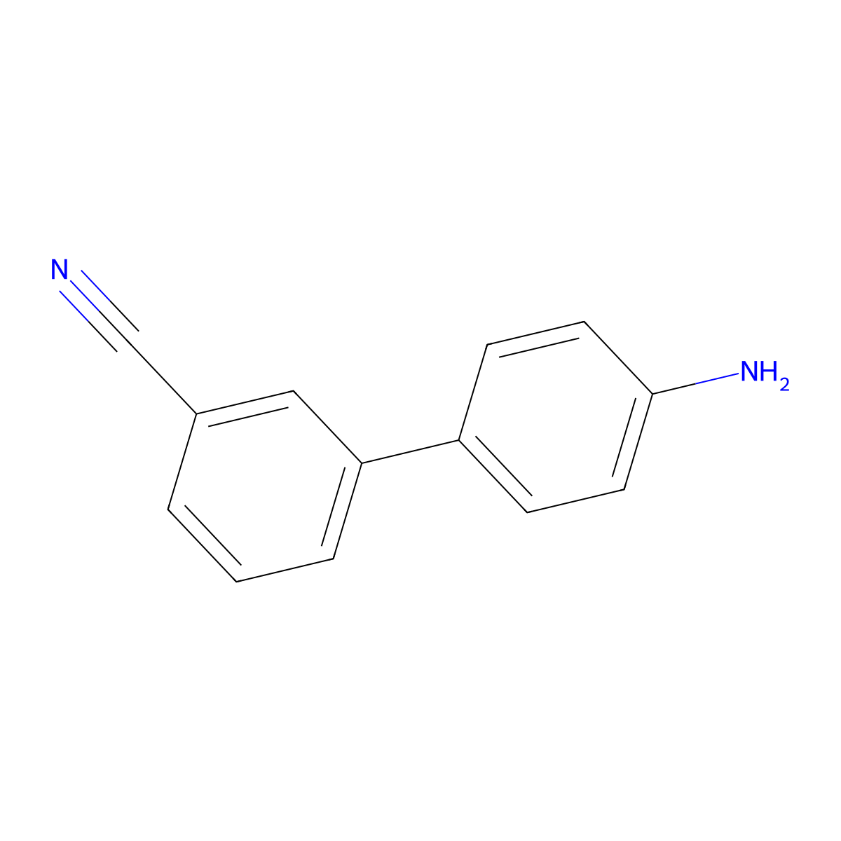 3-(4-Aminophenyl)benzonitrile molecular structure, CAS 443998-73-0