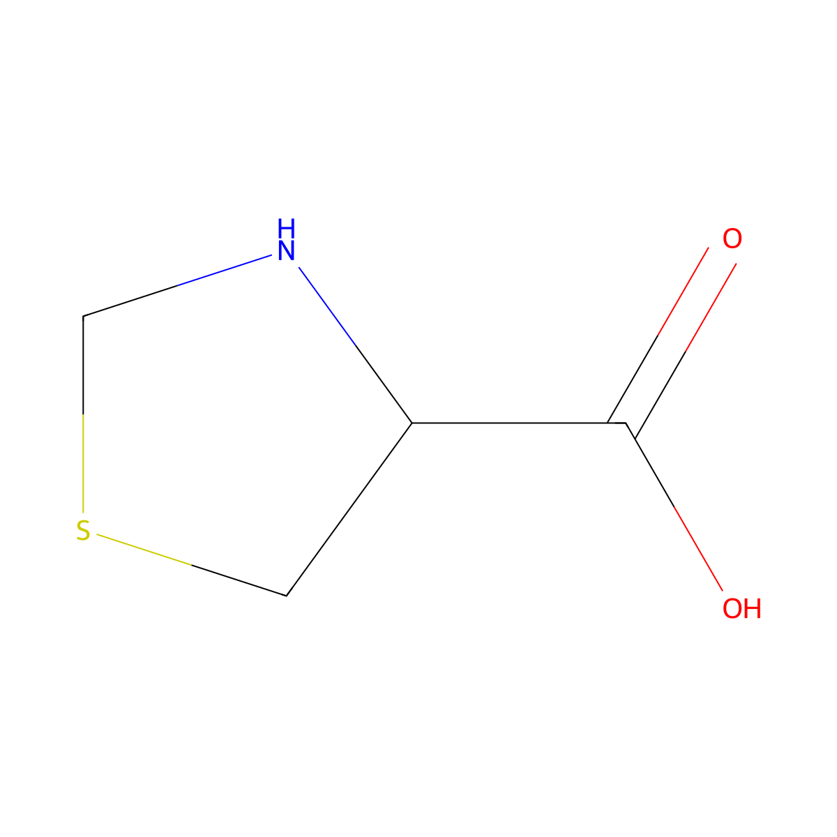 Timonacic molecular structure, CAS 444-27-9