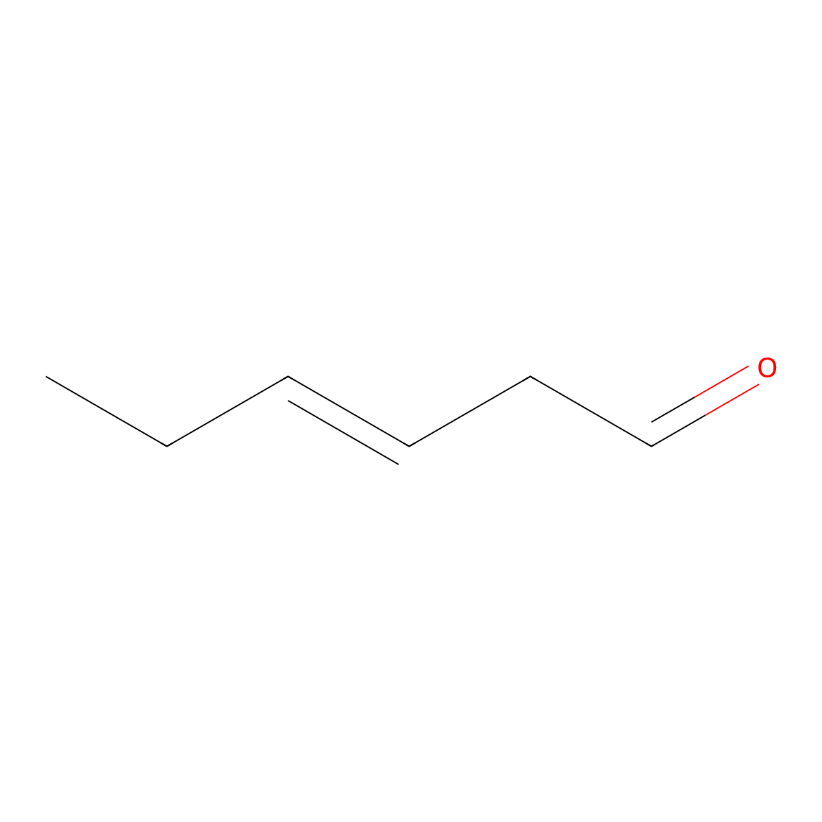 3-Hexenal molecular structure, CAS 4440-65-7