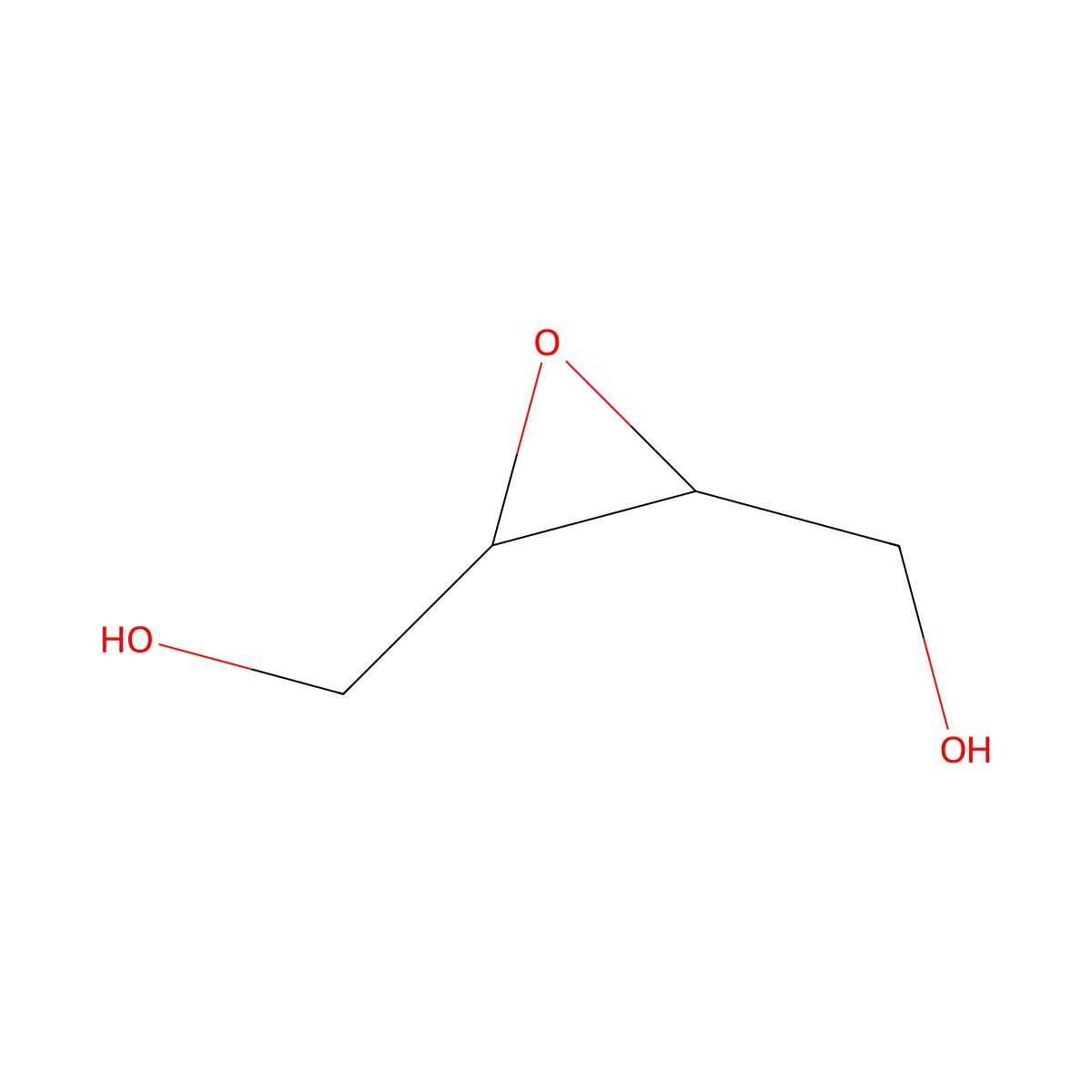 2,3-Oxiranedimethanol molecular structure, CAS 4440-87-3