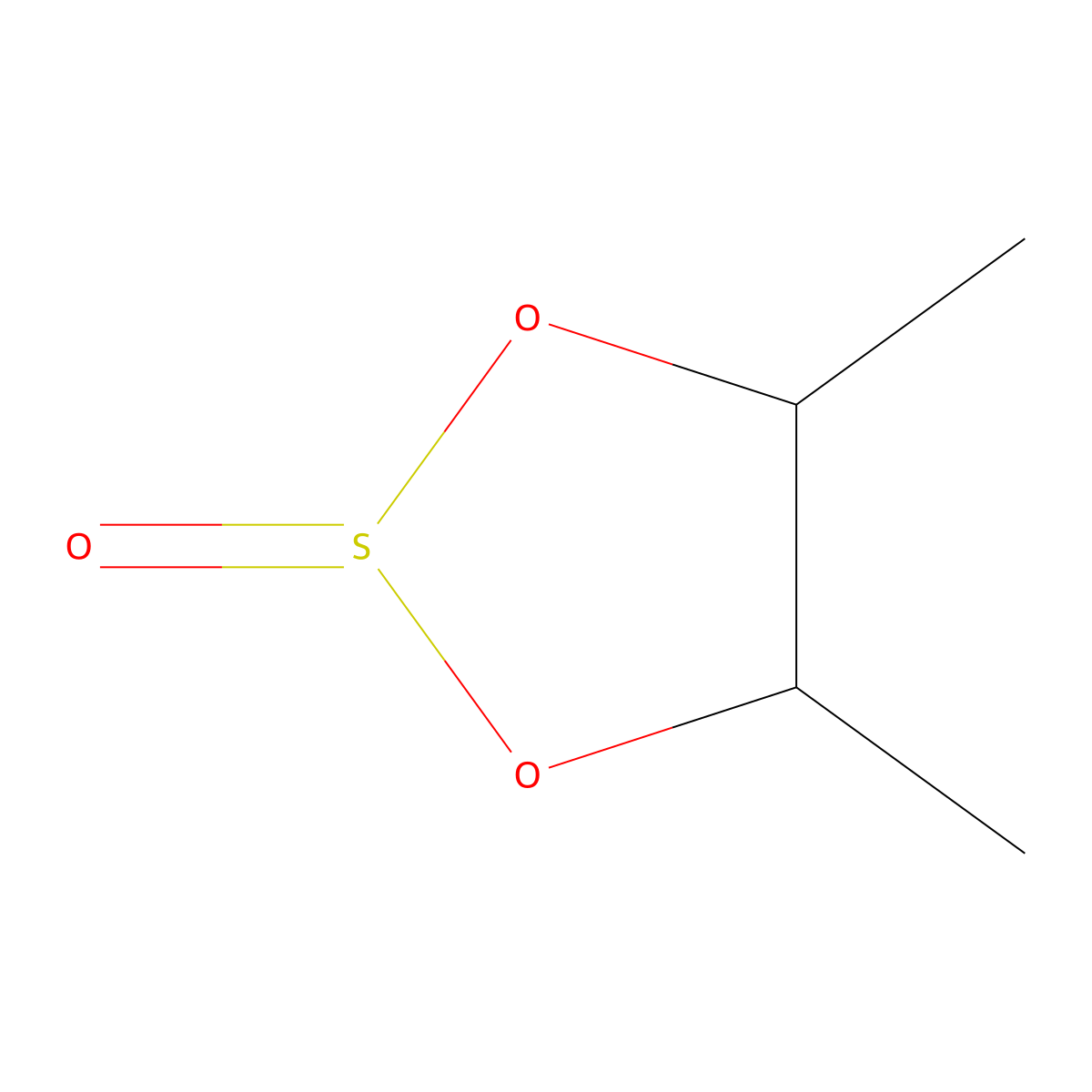 4,5-Dimethyl-1,3,2-dioxathiolane 2-oxide molecular structure, CAS 4440-90-8