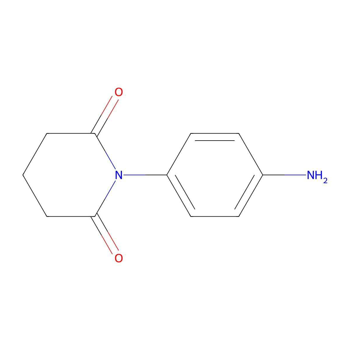 1-(4-Aminophenyl)piperidine-2,6-dione molecular structure, CAS 444003-01-4