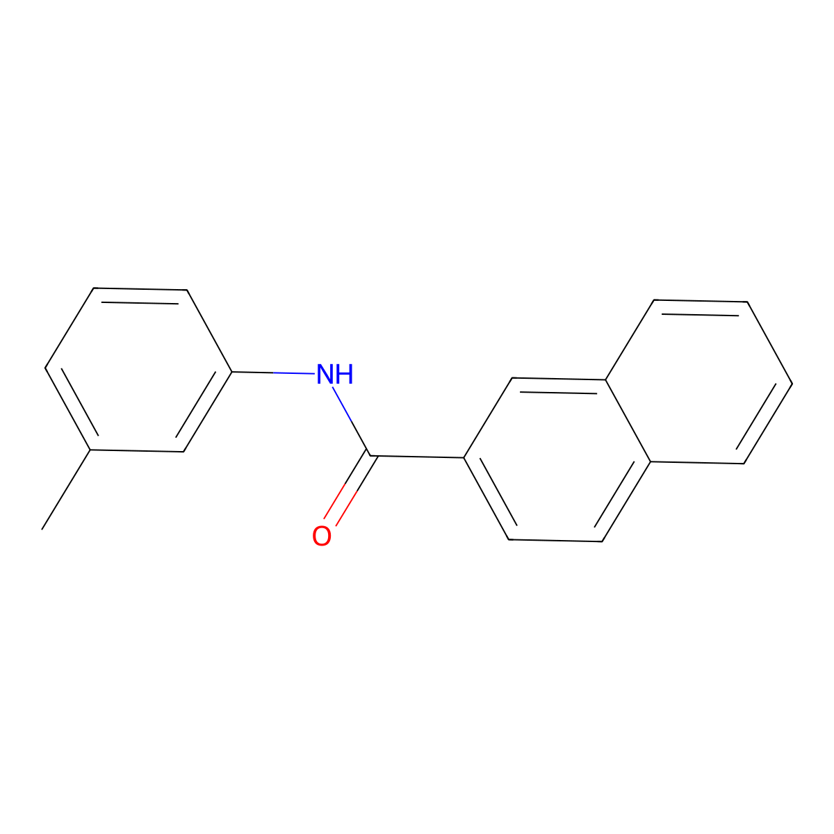 N-(3-methylphenyl)-2-naphthamide molecular structure, CAS 444066-83-5